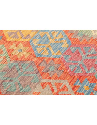 Rug Kilim Afghanistan 79x290 Coral Blue