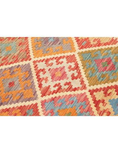 Tappeto Kilim Afghanistan 80x290 Multicolore Di