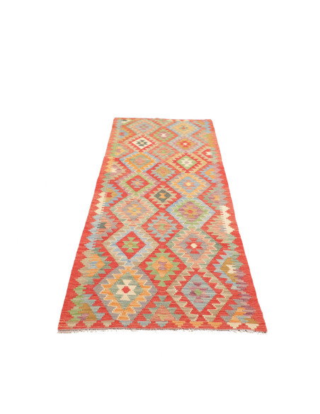 Rug Kilim Afghanistan 84x292 Coral Red Terracot