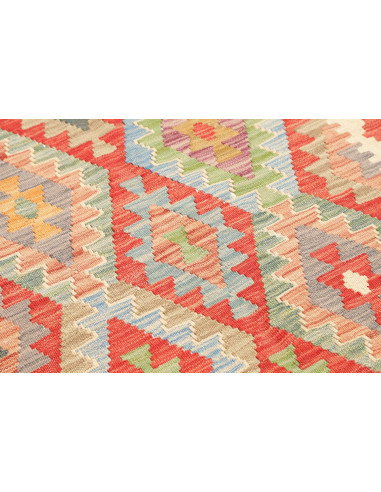 Rug Kilim Afghanistan 84x292 Coral Red Terracot