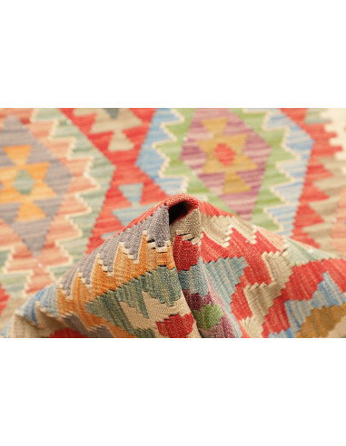 Rug Kilim Afghanistan 84x292 Coral Red Terracot