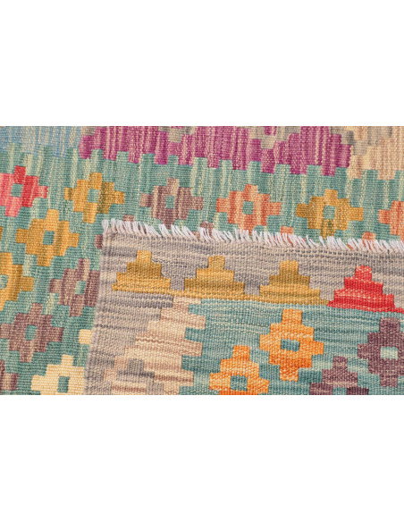 Rug Kilim Afghanistan 80x286 Aquamarine Blue Pi