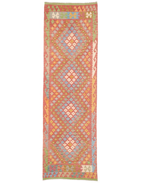 Rug Kilim Afghanistan 85x292 Terracotta Multico