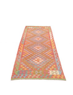 Tappeto Kilim Afghanistan 85x292 Terracotta Det 2