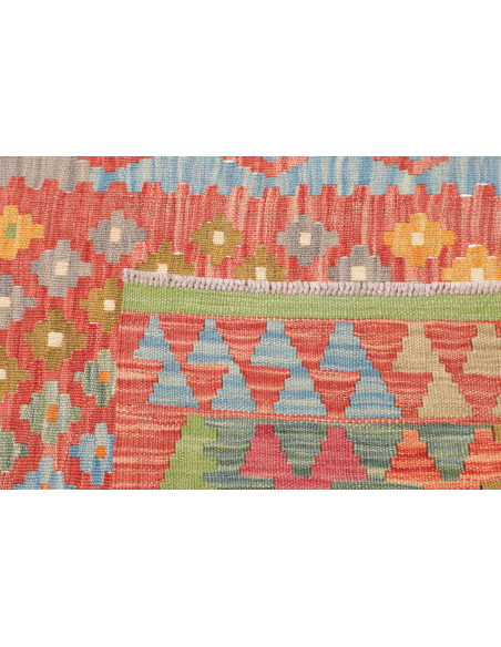 Rug Kilim Afghanistan 85x292 Terracotta Multico
