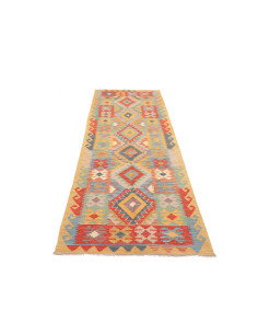 Rug Kilim Afghanistan 82x297 Golden Yellow Red 2