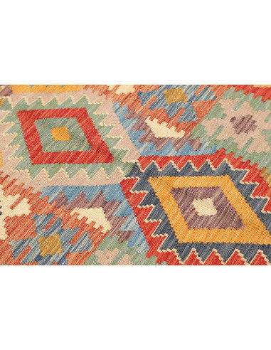 Tappeto Kilim Afghanistan 82x297 Giallo Oro Ros