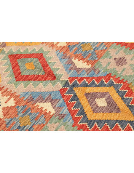 Tappeto Kilim Afghanistan 82x297 Giallo Oro Ros
