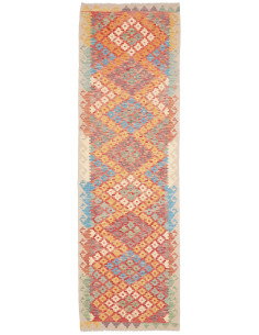 Rug Kilim Afghanistan 88x287 Terracotta Orange