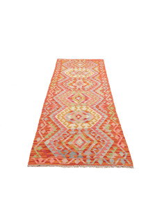 Rug Kilim Afghanistan 85x298 Terracotta Coral 2