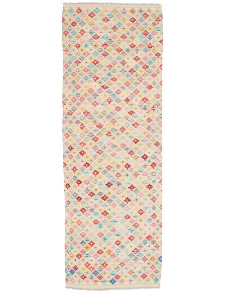 Rug Kilim Afghanistan 81x239 Cream Pink