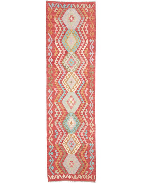 Rug Kilim Afghanistan 82x302 Terracotta Red Lig