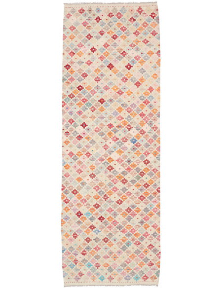 Rug Kilim Afghanistan 79x242 Off-white Multi-co