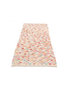 Rug Kilim Afghanistan 79x242 Off-white Multi-co 2