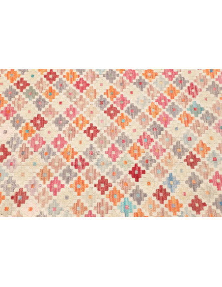 Rug Kilim Afghanistan 79x242 Off-white Multi-co