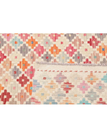 Rug Kilim Afghanistan 79x242 Off-white Multi-co
