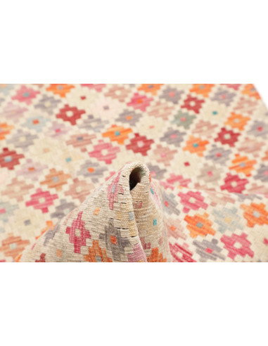 Rug Kilim Afghanistan 79x242 Off-white Multi-co