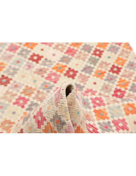 Rug Kilim Afghanistan 79x242 Off-white Multi-co