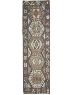 Tappeto Kilim Afghanistan 63x197 Grigio Scuro M