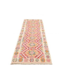 Rug Kilim Afghanistan 77x283 Ivory Terracotta 2