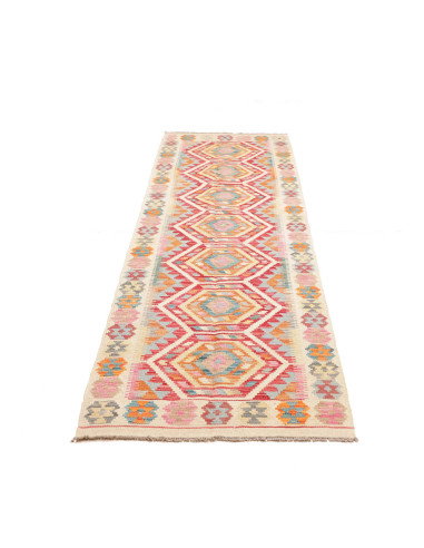 Tappeto Kilim Afghanistan 77x283 Avorio Terraco