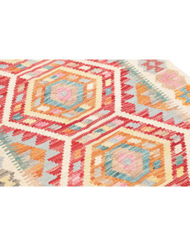 Tappeto Kilim Afghanistan 77x283 Avorio Terraco