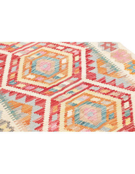 Tappeto Kilim Afghanistan 77x283 Avorio Terraco