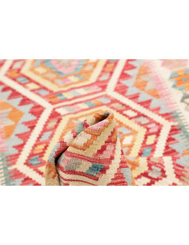 Tappeto Kilim Afghanistan 77x283 Avorio Terraco