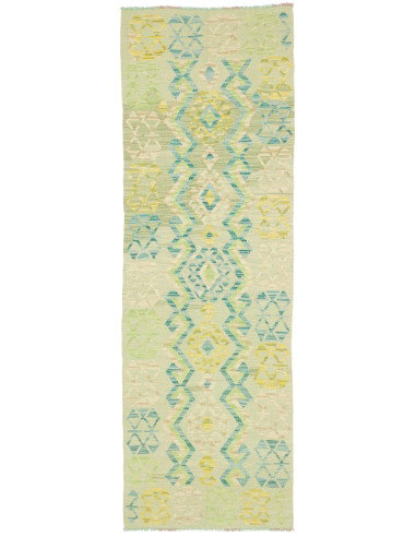 Rug Kilim Afghanistan 76x235 Mint Green Turquoi