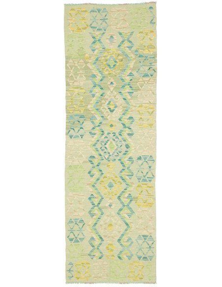 Rug Kilim Afghanistan 76x235 Mint Green Turquoi
