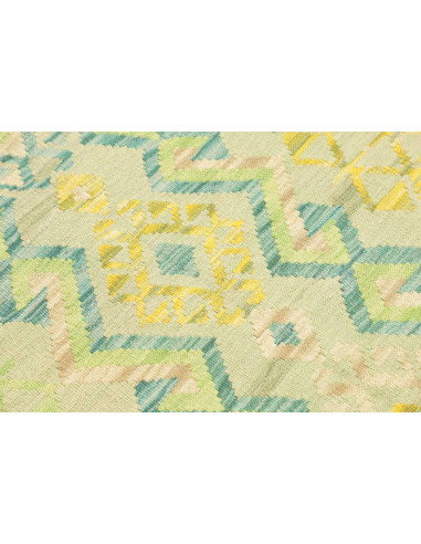 Rug Kilim Afghanistan 76x235 Mint Green Turquoi