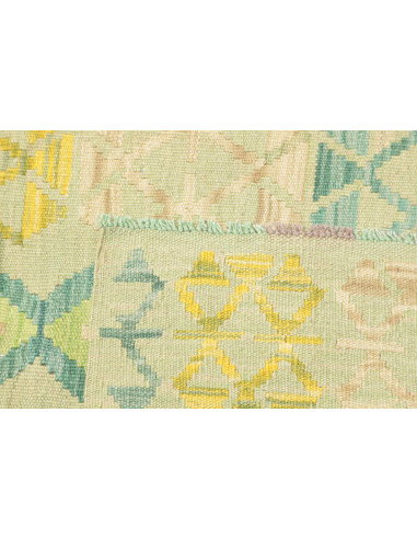 Rug Kilim Afghanistan 76x235 Mint Green Turquoi