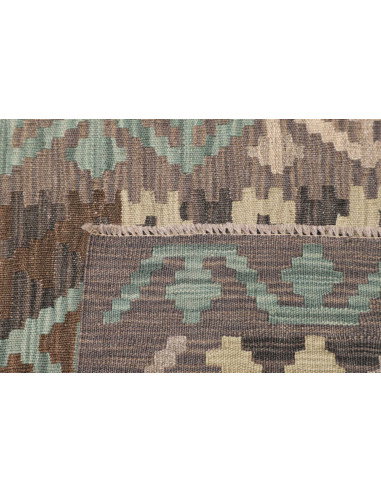 Rug Kilim Afghanistan 85x288 Grey Teal