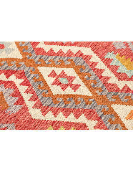 Tappeto Kilim Afghanistan 81x249 Terracotta Mul