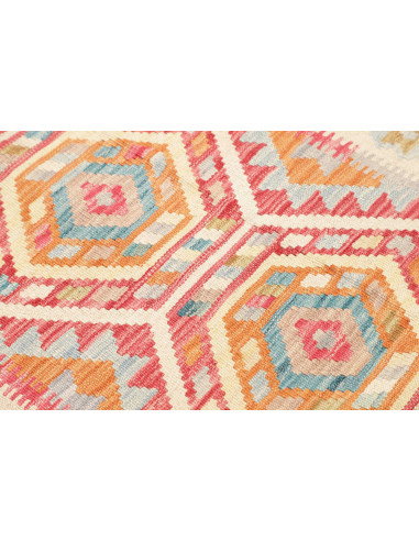 Tappeto Kilim Afghanistan 80x282 Crema Terracot