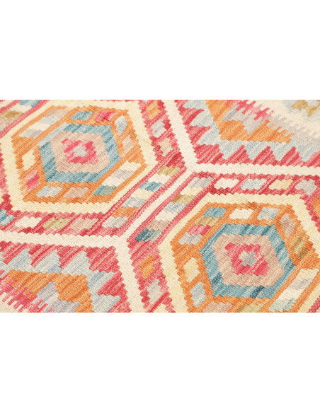 Tappeto Kilim Afghanistan 80x282 Crema Terracot