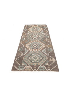 Rug Kilim Afghanistan 86x290 Taupe Blue-green 2