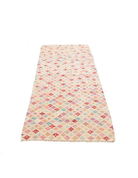 Tappeto Kilim Afghanistan 79x238 Beige Crema