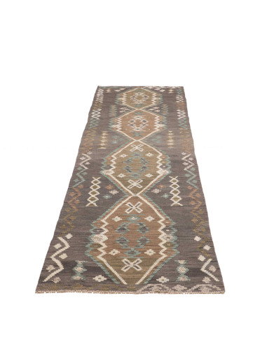 Tappeto Kilim Afghanistan 79x304 Grigio Scuro M