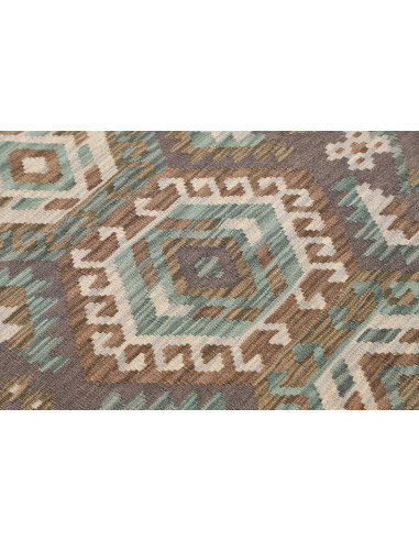 Rug Kilim Afghanistan 90x293 Grey Brown