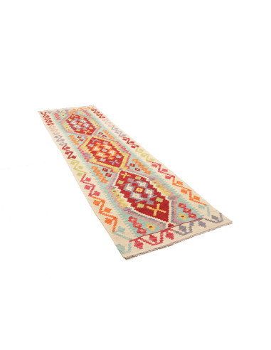 Rug Kilim Afghanistan 81x287 Cream Red