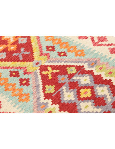 Rug Kilim Afghanistan 81x287 Cream Red