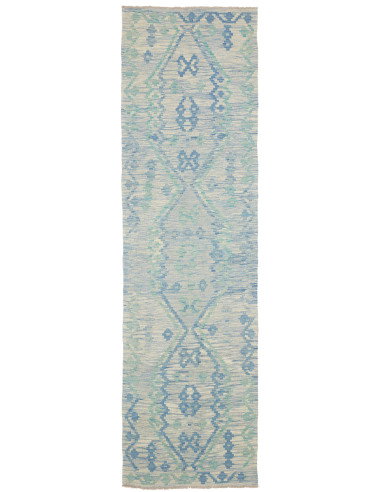 Rug Kilim Afghanistan 86x301 Light Blue Blue