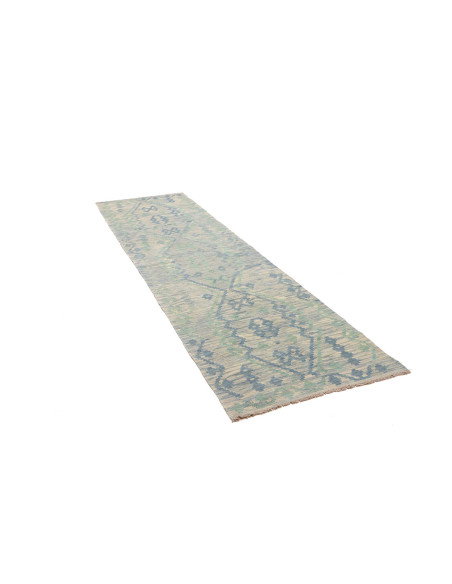 Rug Kilim Afghanistan 86x301 Light Blue Blue