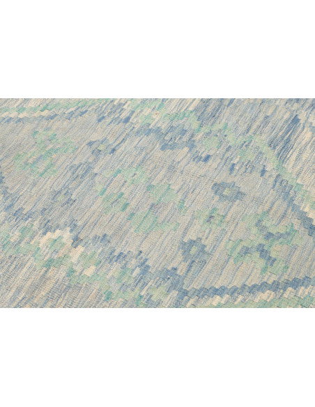 Rug Kilim Afghanistan 86x301 Light Blue Blue