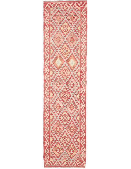 Rug Kilim Afghanistan 76x295 Terracotta Red Bei