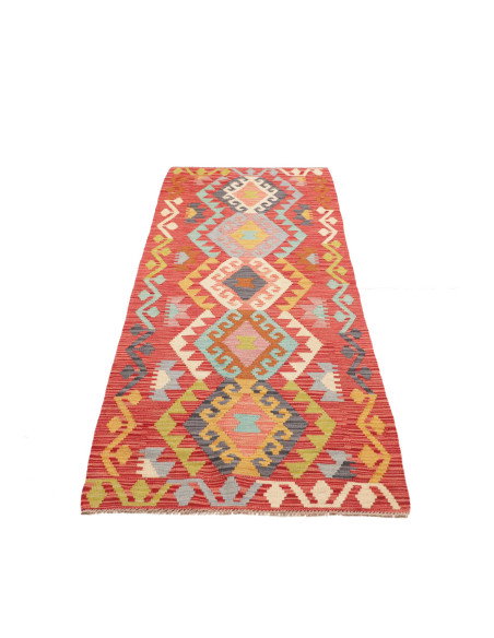 Rug Kilim Afghanistan 78x242 Terracotta Red Lig