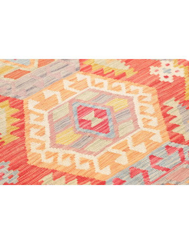Rug Kilim Afghanistan 87x297 Terracotta Pale Bl