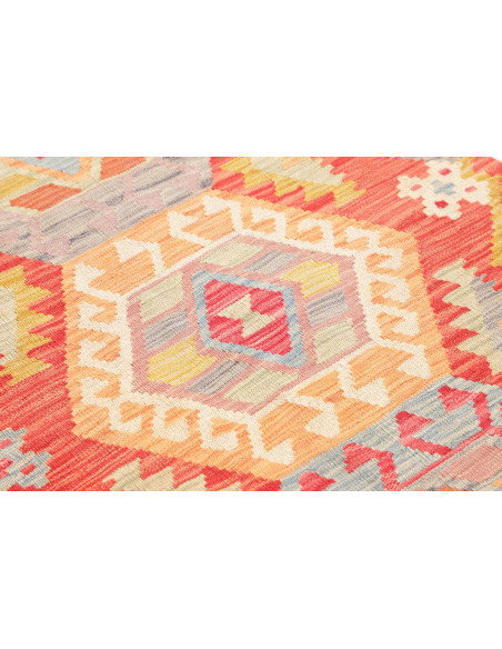 Rug Kilim Afghanistan 87x297 Terracotta Pale Bl