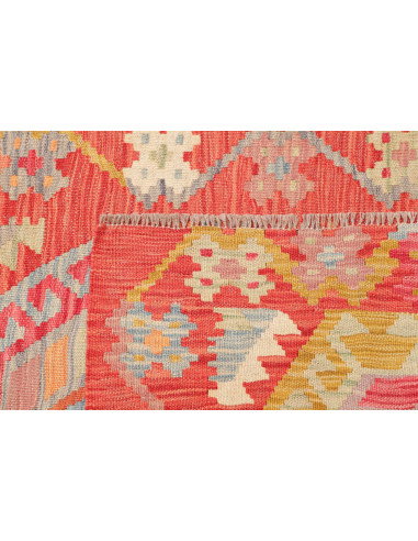 Rug Kilim Afghanistan 87x297 Terracotta Pale Bl